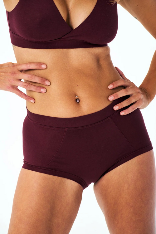 Huha Mineral Undies Brief-Limited Edition Merlot