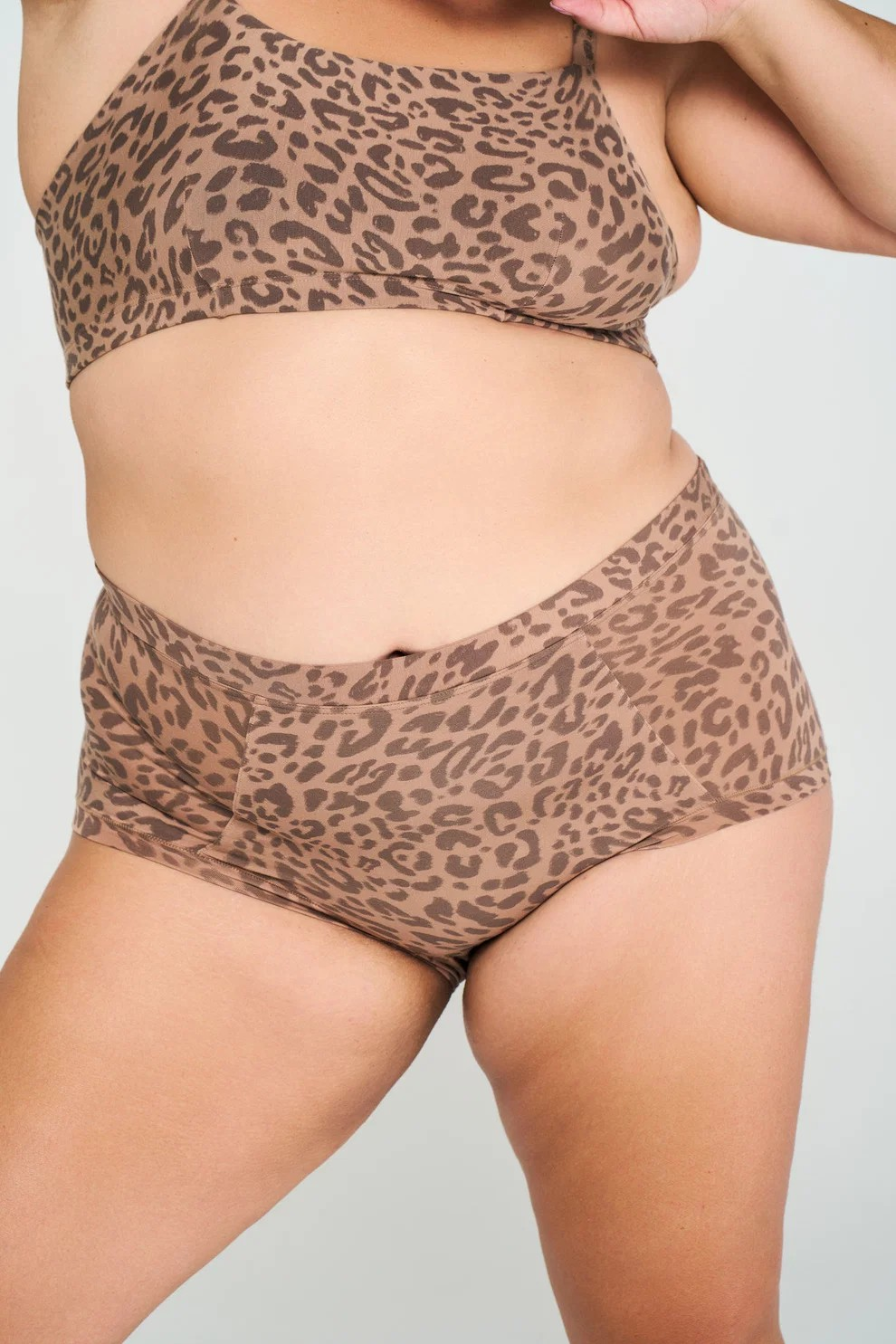 Huha Mineral Undies Brief-Limited Edition Leopard Tan