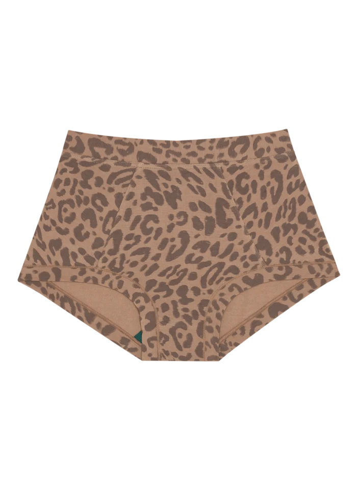 Huha Mineral Undies Brief-Limited Edition Leopard Tan