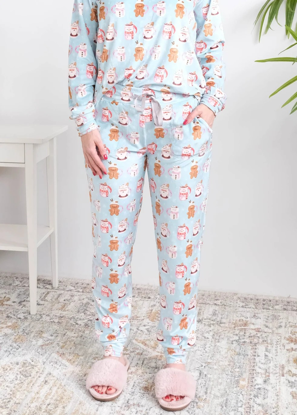 Miranda Nic Velvety Velour Coffee & Cocoa PJ