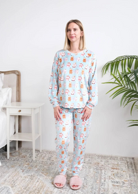 Miranda Nic Velvety Velour Coffee & Cocoa PJ
