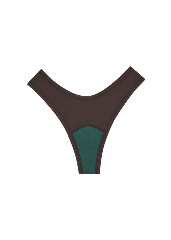 Huha Mineral Undies Dipped Thong-Limited Edition Java