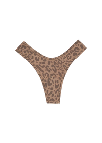 Huha Mineral Undies Dipped Thong-Limited Edition Leopard Tan