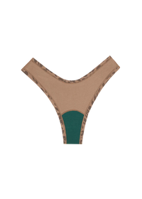 Huha Mineral Undies Dipped Thong-Limited Edition Leopard Tan
