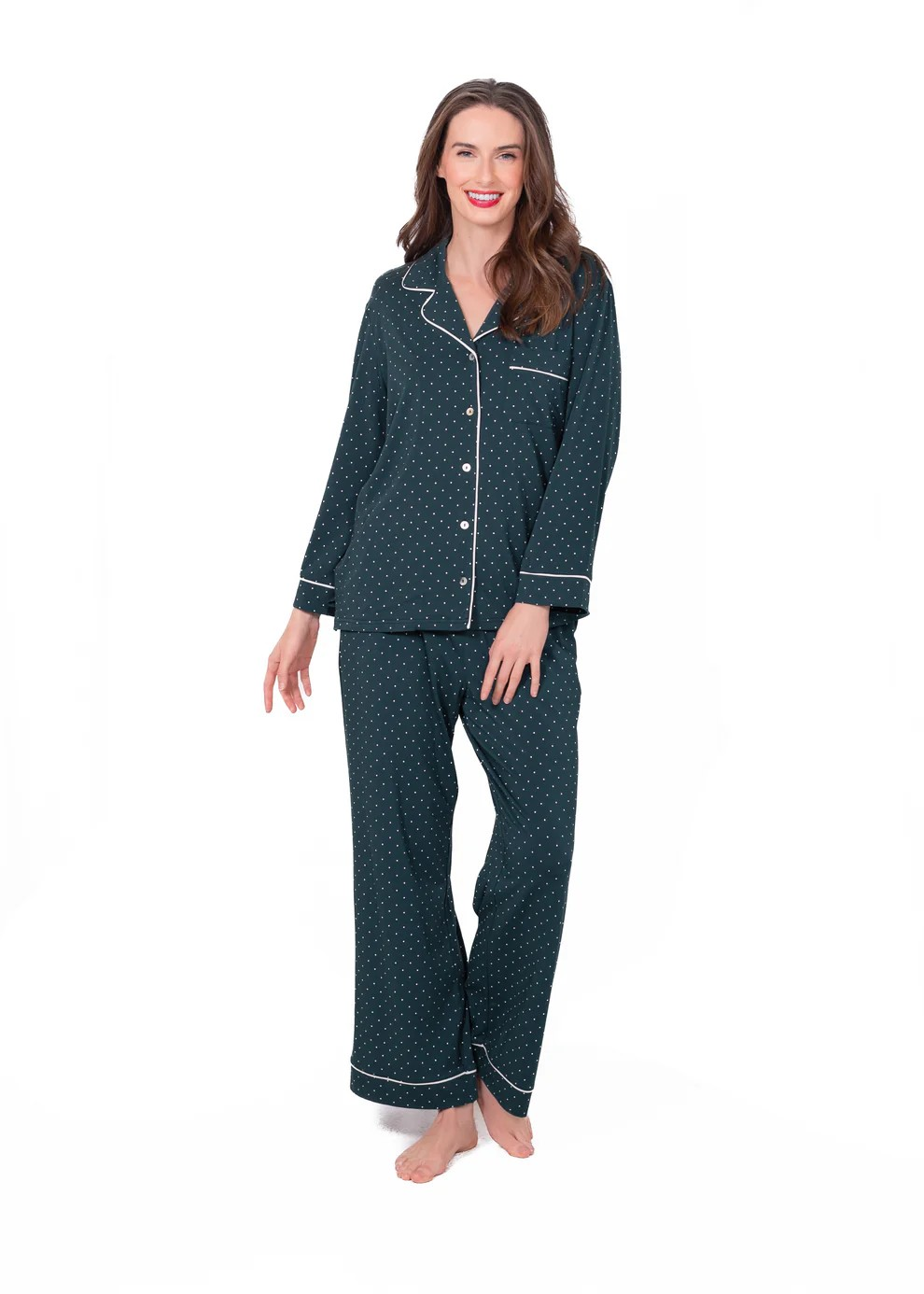LatteLove Green Dot PJ Set