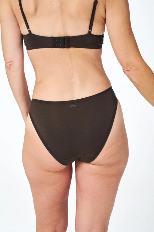 Huha Mineral Undies High Rise Bikini-Limited Edition Java