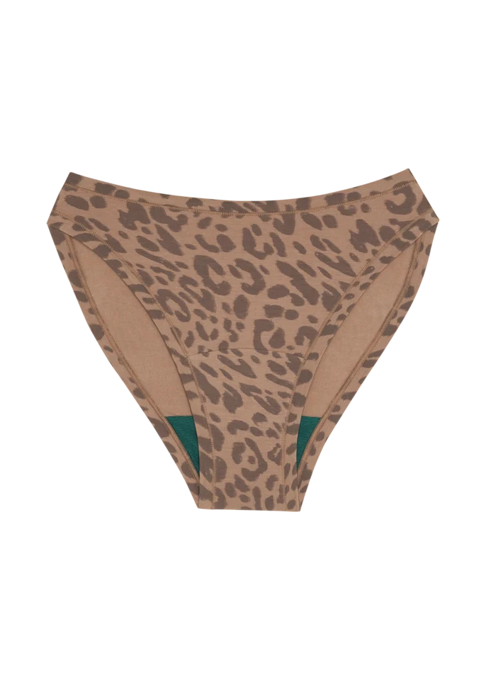 Huha Mineral Undies High Rise Bikini-Limited Edition Leopard Tan