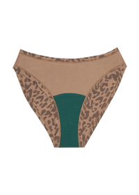 Huha Mineral Undies High Rise Bikini-Limited Edition Leopard Tan