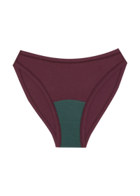 Huha Mineral Undies High Rise Bikini-Limited Edition Merlot