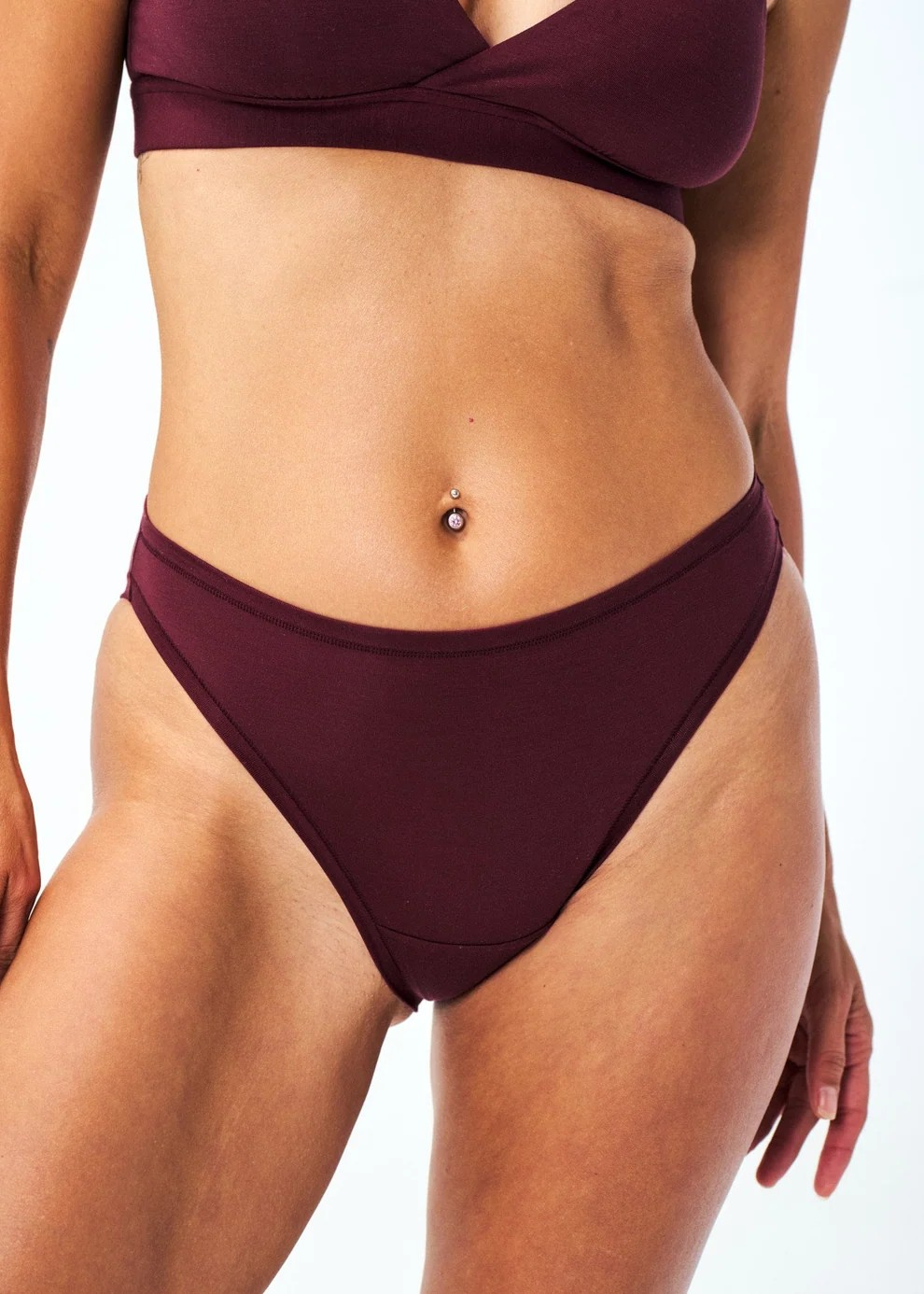 Huha Mineral Undies High Rise Bikini-Limited Edition Merlot