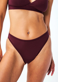 Huha Mineral Undies High Rise Bikini-Limited Edition Merlot