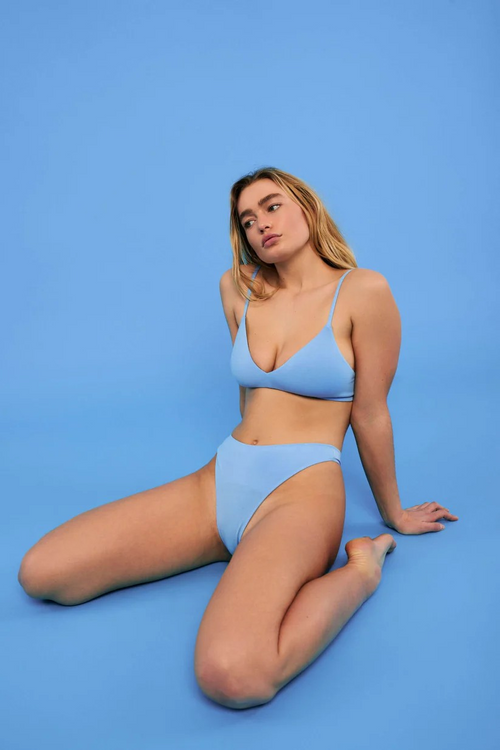 Huha Mineral Undies High Rise Thong-Limited Edition Sky Blue