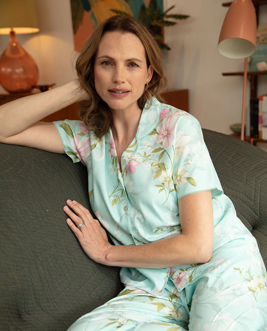 Nora Rose Juliette Lace Pajama Set