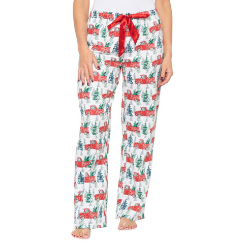 Kayanna Christmas Truck Flannel Pant