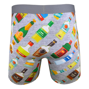 Good Luck Undies Liquor Bottles Boxer Brief
