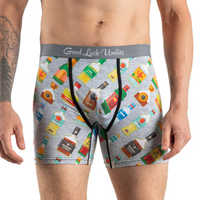 Good Luck Undies Liquor Bottles Boxer Brief
