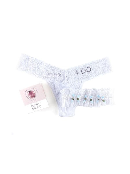 Hanky Panky I Do Low Rise Thong and Bridal Garter. – Indulge