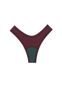 Huha Mineral Undies Dipped Thong-Limited Edition Thyme and Merlot