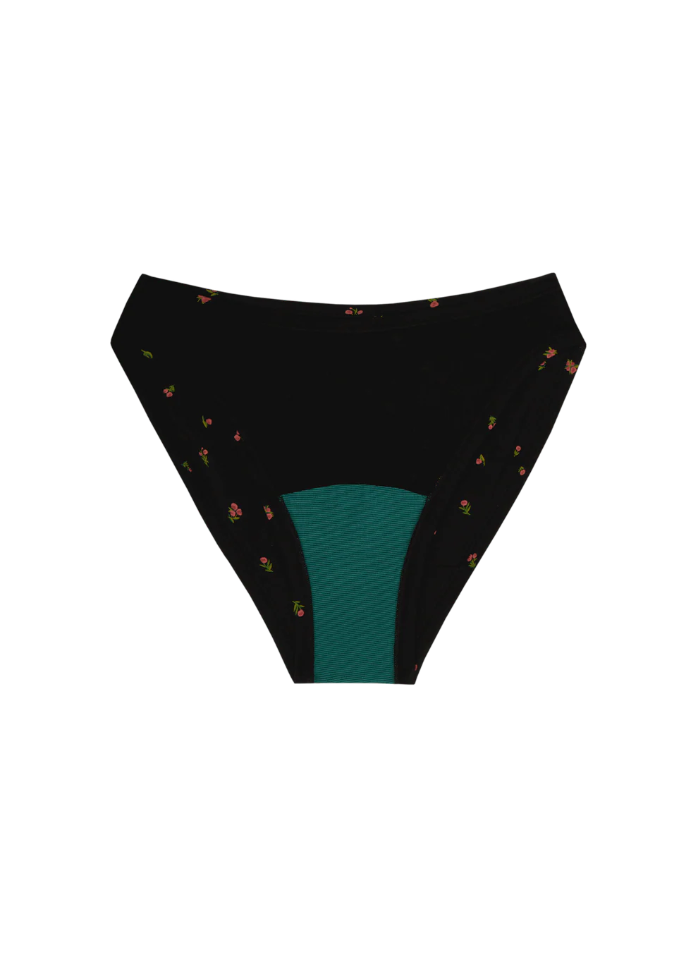 Huha Mineral Undies High Rise Bikini-Limited Edition Midnight Rose Floral Print