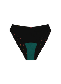 Huha Mineral Undies High Rise Bikini-Limited Edition Midnight Rose Floral Print