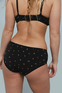 Huha Mineral Undies Hipster-Limited Midnight Rose Floral Print