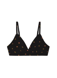 Huha Mineral Triangle Bra-Limited Edition Midnight Rose Floral Print