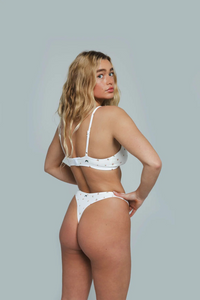 Huha Mineral Undies High Rise Thong-Limited Edition Morning Rose Floral Print