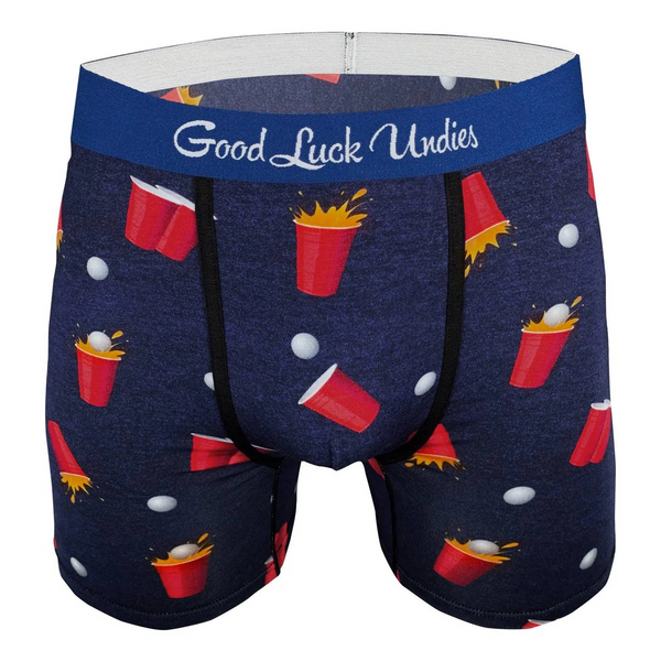 Good Luck Undies Beer Pong Boxer Brief