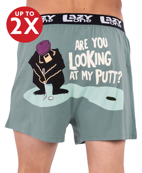 LazyOne Are You Looking At My Putt Boxer