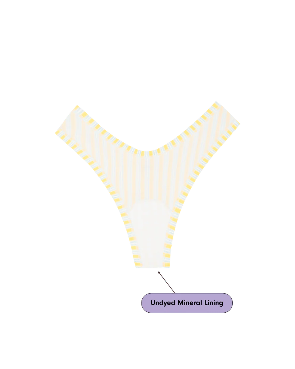 Huha Mineral Undies Dipped Thong-Limited Edition Vacation Collection