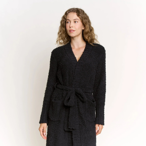 Honeydew Morning Brew Robe In Black
