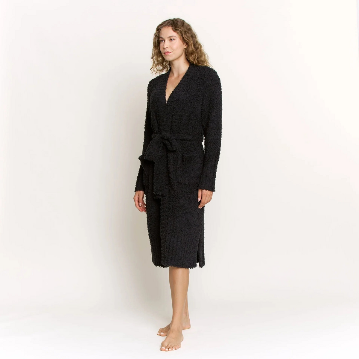 Honeydew Morning Brew Robe In Black
