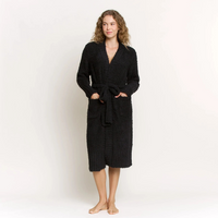 Honeydew Morning Brew Robe In Black
