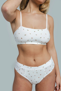 Huha Mineral Tata Bralette-Limited Edition Morning Rose Floral Print