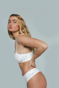 Huha Mineral Tata Bralette-Limited Edition Morning Rose Floral Print