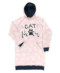 LazyOne Cat Mom Sleep Hoodie