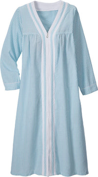 Kayanna Seersucker Zip Robe