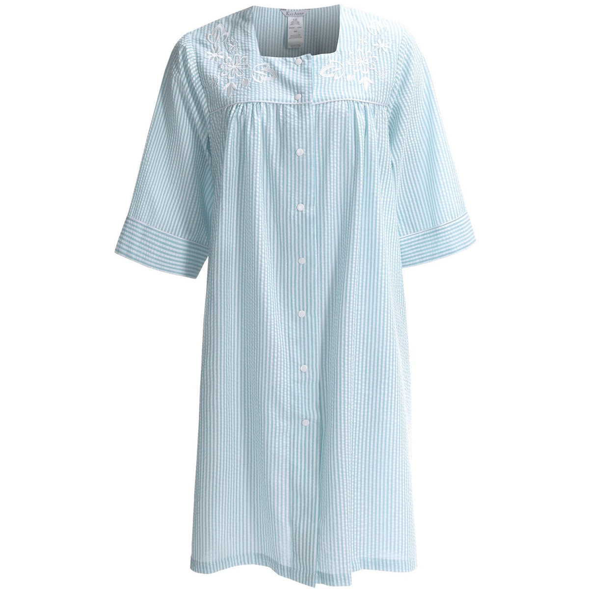 Kayanna Seersucker Snap Front Robe