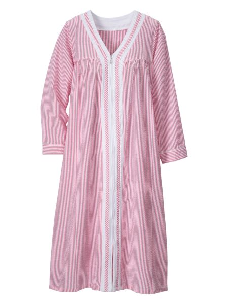 Kayanna Seersucker Zip Robe