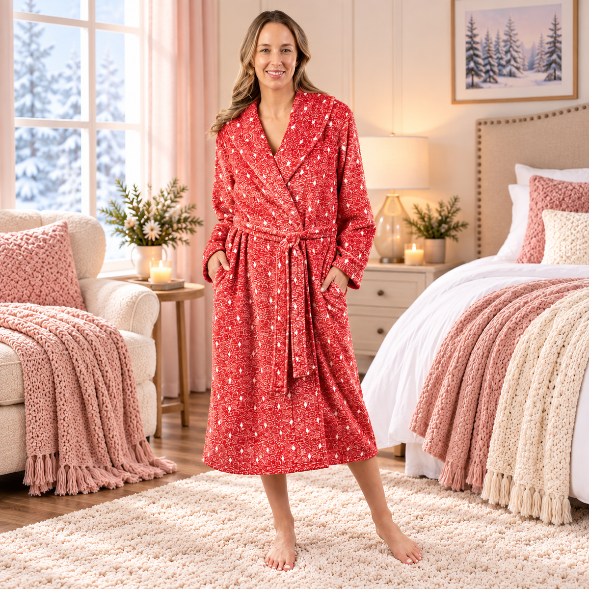 Patricia Plush Robe 48"