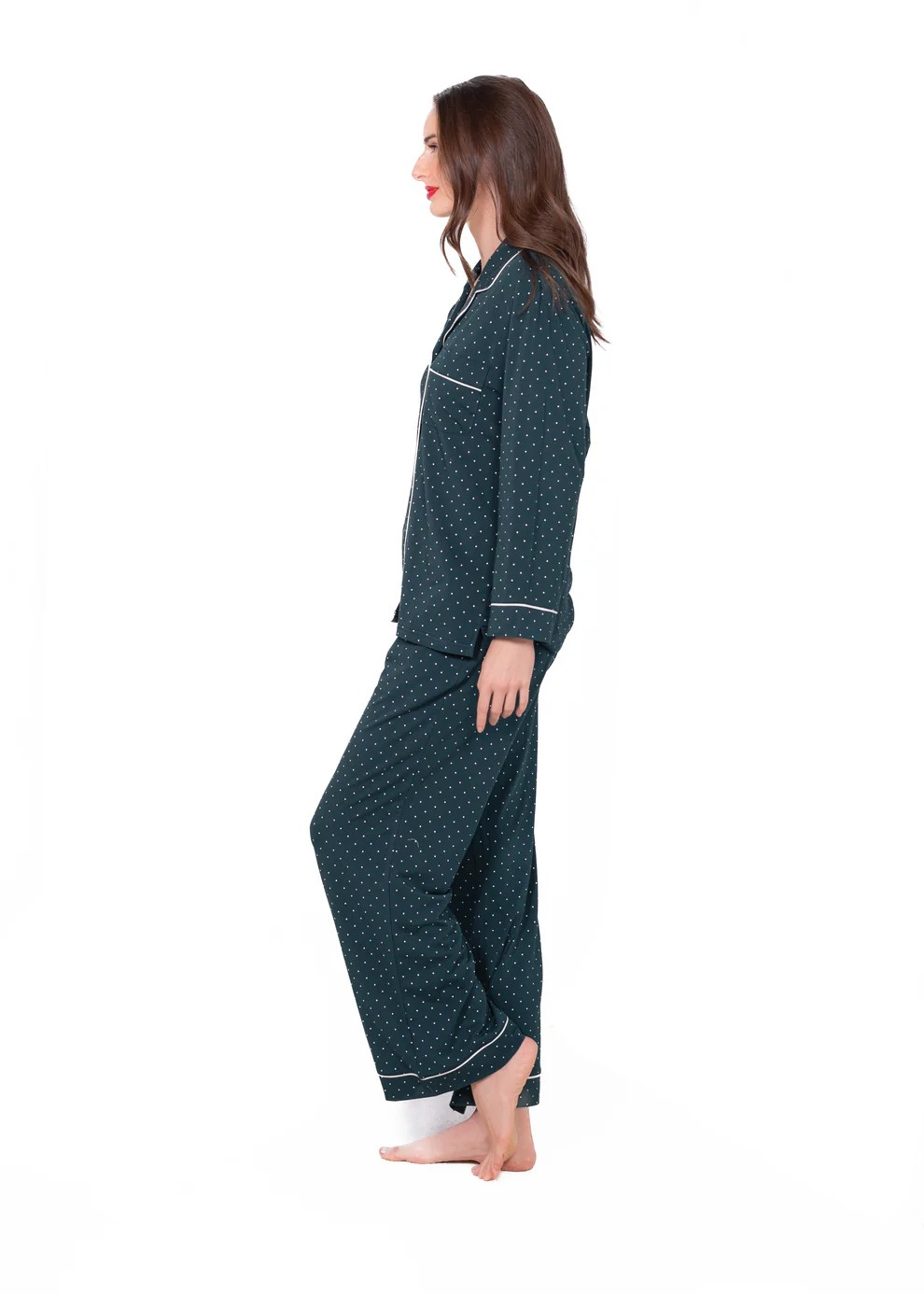 LatteLove Green Dot PJ Set