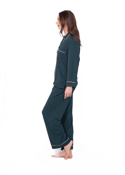 LatteLove Green Dot PJ Set