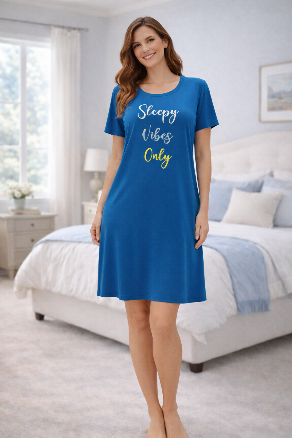 Cool Girl Sleepy Vibes Only Nightshirt