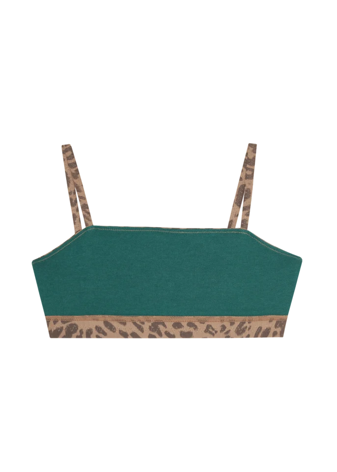 Huha Mineral Tata Bralette-Limited Edition Leopard Tan