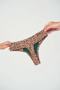 Huha Mineral Undies Thong-Limited Edition Leopard Tan
