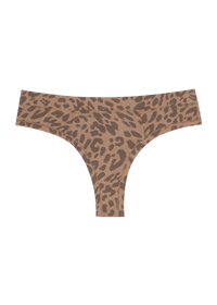 Huha Mineral Undies Thong-Limited Edition Leopard Tan