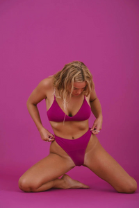 Huha Mineral Undies High Rise Thong-Limited Edition Berry