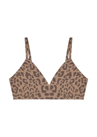 Huha Mineral Triangle Bra-Limited Edition Leopard Tan