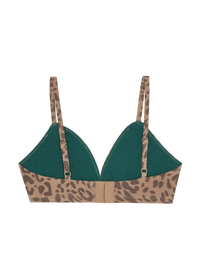 Huha Mineral Triangle Bra-Limited Edition Leopard Tan