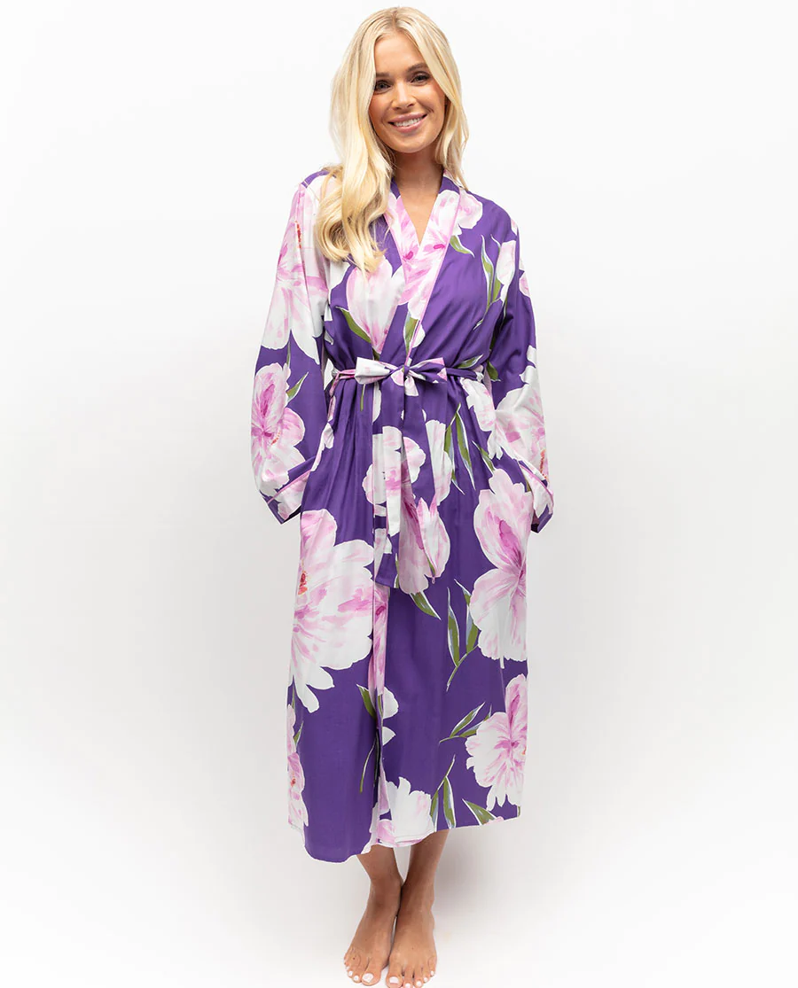 CyberJammies Valentina Floral Print Robe-L and XL